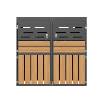 Dulap exterior multifunctional, Gri | Aosom Romania 9196 imagine