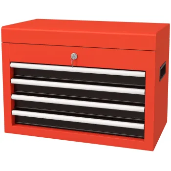 DURHAND Dulap pentru unelte Trolley, inclusiv lacat, 2 chei, 45 cm x 24,5 cm x 32,5 cm, Rosu | Aosom Romania 54fc imagine