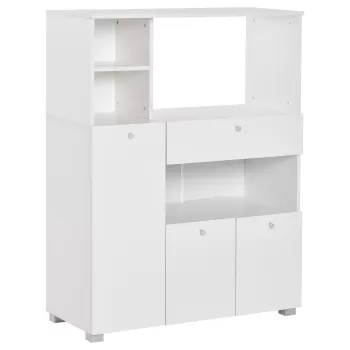 HomCom dulap de bucatarie, 3 compartimente, alb | AOSOM RO f6fa imagine