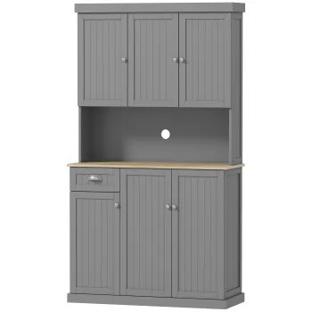 HOMCOM Dulap de Bucatarie cu Spatiu de Depozitare, 71