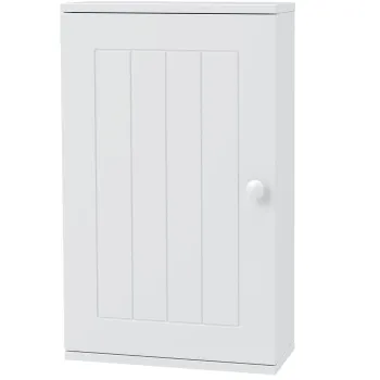 HOMCOM Dulap de Perete pentru Baie cu Raft Reglabil si Usa, 30x14x50 cm, Alb | Aosom Romania 4887 imagine