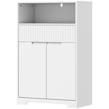 HOMCOM Dulap de sub Attributebaie Compact cu Sertar, 60x30x80 cm, Alb | Aosom Romania 7938 imagine