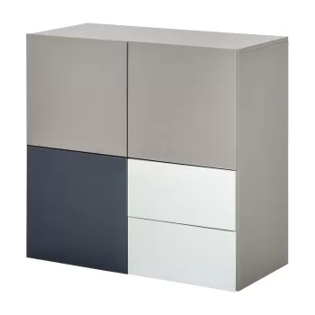HOMCOM Dulap multifunctional cu sertare si usi, mobilier pentru Camera de zi Dormitor Birou 9f23 imagine