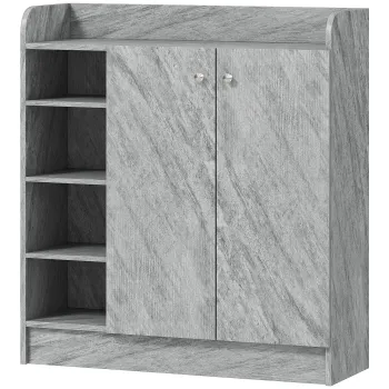 Homcom Dulap Pantofi 83x30x90 cm - Lemn, 12 Perechi, Culoare Cafenie | Aosom Romania 9ad1 imagine
