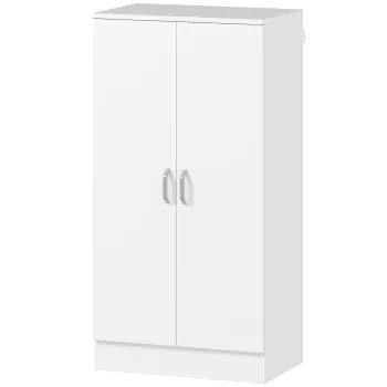 HOMCOM Dulap pentru Pantofi cu 6 Rafturi Ajustabile din Lemn 55x35x108 cm Alb | Aosom Romania 27e4 imagine