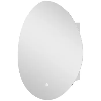 HOMCOM Dulap suspendat baie cu oglinda si iluminare LED, anti-ceata, 3 temperaturi de lumina, 50x14x70cm, alb | Aosom Romania 52a4 imagine