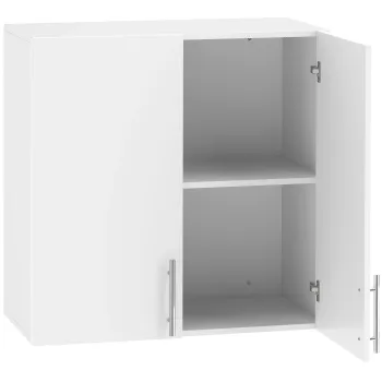HOMCOM Dulap suspendat pentru baie cu 2 usi, alb, 60 x 31 x 60 cm | Aosom Romania 2730 imagine