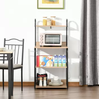 HomCom dulapior pentru cuptorul cu microunde, 60x40x125 cm | AOSOM RO 967c imagine