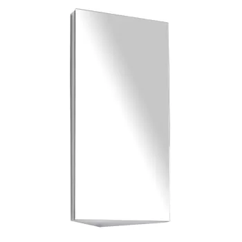Homcom Dulapior Unghiular de Baie din Otel cu Oglinda 60 x 30x 18.4cm f7de imagine