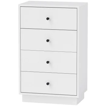 HOMCOM Sertar sifonier cu 7 sertare dulap din material lemnoas in stil modern 47 x 29 x 75 cm Alb | Aosom Romania 2b4b imagine