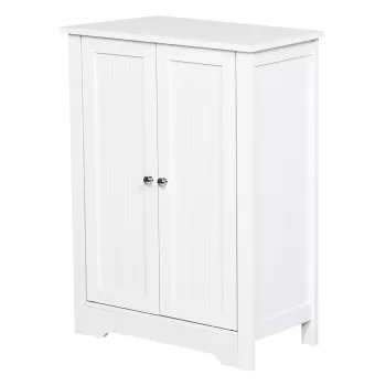 Kleankin dulap baie, cu doua usi, 60x30x80 cm, alb | AOSOM RO 8d74 imagine