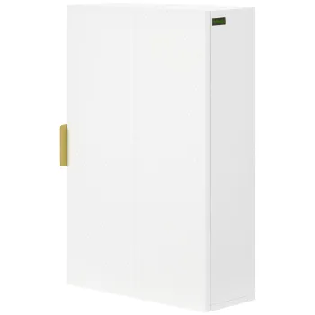 kleankin Dulap pentru Baie Suspendat cu Rafturi Ajustabile, 40x15x60 cm, Alb | Aosom Romania 764c imagine