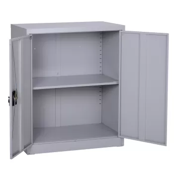 Vinsetto Dulapior pentru Documenti cu Inchidere de Siguranta in Otel, Gri, 80x40x92.5cm 2e6a imagine