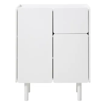 Dulap alb 80x100x40 cm Bera - Unique Furniture dca4 imagine