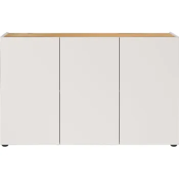 Dulap alb cu aspect de lemn de stejar 120x76x34 cm Adrano - Germania 3200 imagine