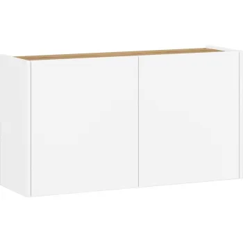 Dulap alb cu aspect de lemn de stejar suspendat 93x52x29 cm Libbiano - Germania d03a imagine