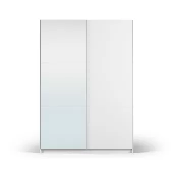 Dulap alb cu oglinda si usi glisante 151x215 cm Lisburn - Cosmopolitan Design a3a7 imagine