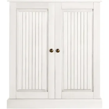 Dulap alb din lemn de pin 100x34 cm Mille - Storaa f0f9 imagine