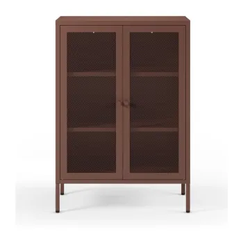 Dulap burgundy din metal 70x100x40 cm Fayna - Marckeric 23ea imagine