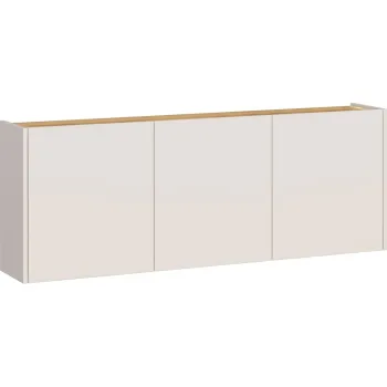 Dulap crem cu aspect de lemn de stejar suspendat 138x52x25 cm Libbiano aEURGermania 05c4 imagine