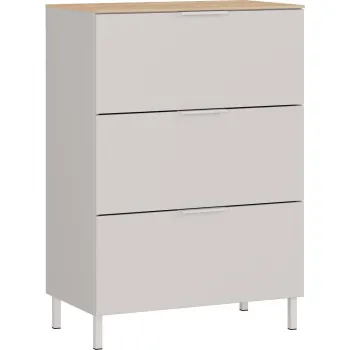 Dulap crem cu aspect mat 68x98x40 cm Savoca aEURGermania 06a9 imagine