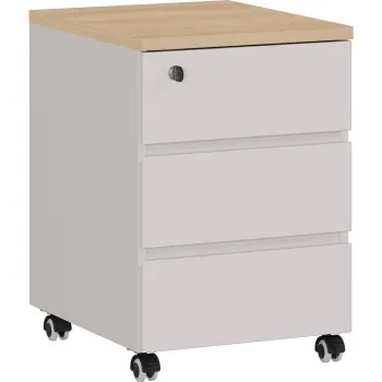 Dulap crem cu aspect mat cu incuietoare/pe roti 41x60x50 cm Lissabon - Germania 20dc imagine
