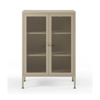 Dulap crem din metal 70x100x40 cm Fayna - Marckeric 311a imagine