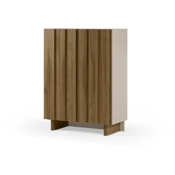 Dulap crem/in culoare naturala din lemn de pin 90x120x43 cm Marlo - Marckeric 1754 imagine