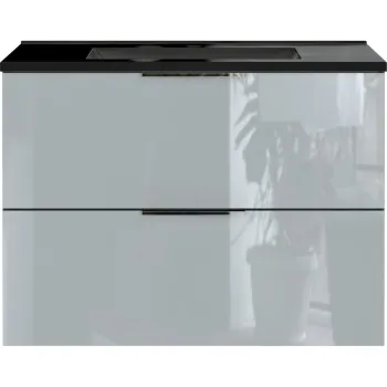 Dulap cu chiuveta negru/gri suspendat 81x61 cm Vasio - Germania 8fe3 imagine