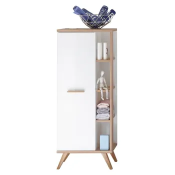 Dulap de baie alb 51x128 cm Set 923 - Pelipal 34a3 imagine