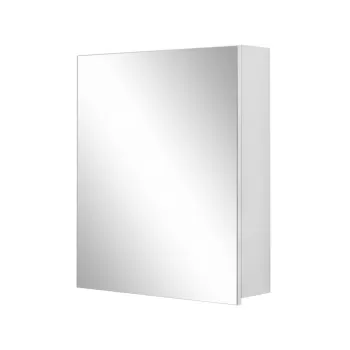 Dulap de baie alb cu oglinda de perete Storaa Wisla, 60 x 70 cm 52cf imagine