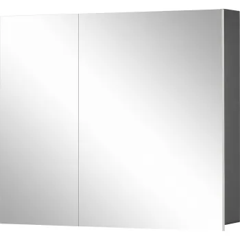 Dulap de baie alb cu oglinda de perete Storaa Wisla, 80 x 70 cm 4984 imagine