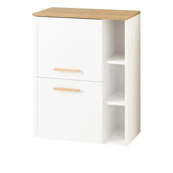 Dulap de baie alb jos/suspendat 77x60 cm Quickset 383 - Pelipal 17af imagine