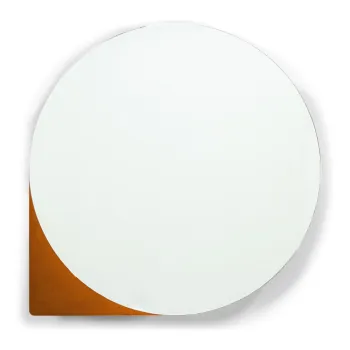 Dulap de baie caramiziu suspendat/cu oglinda din metal 55x55 cm Sonnet - Spinder Design e59e imagine