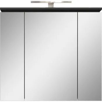 Dulap de baie gri antracit cu oglinda/cu iluminare 76x74 cm Modesto - Germania 75cf imagine