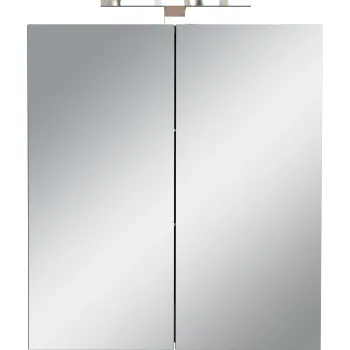 Dulap de baie gri antracit suspendat/cu oglinda 60x71 cm Arcena - Germania 492d imagine