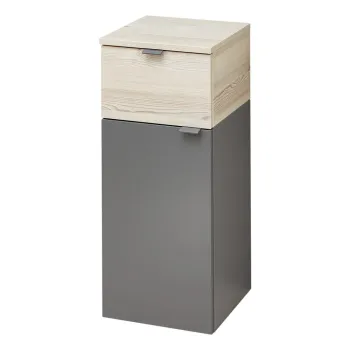 Dulap de baie gri/in culoare naturala jos/suspendat cu aspect de lemn de pin 72x30 cm Quickset 394 - Pelipal 2390 imagine