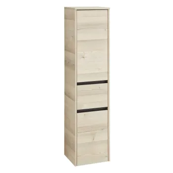 Dulap de baie in culoare naturala cu aspect de lemn de pin 146x35 cm Quickset 393 - Pelipal a475 imagine