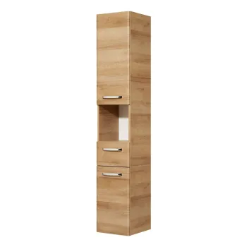 Dulap de baie in culoare naturala cu aspect de lemn de stejar 168x30 cm Quickset 318 - Pelipal fd96 imagine
