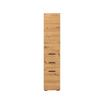 Dulap de baie in culoare naturala inalt/ingust cu aspect de lemn de stejar 180x35 cm Malika - Storaa c68f imagine
