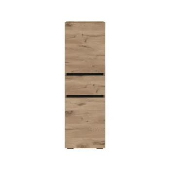 Dulap de baie in culoare naturala inalt/ingust cu aspect de lemn de stejar 38x130 cm Wisla - Storaa 71f3 imagine