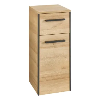 Dulap de baie in culoare naturala jos/suspendat cu aspect de lemn de stejar 72x30 cm Quickset 395 - Pelipal e595 imagine
