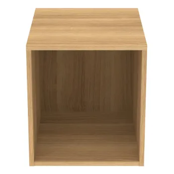 Dulap de baie in culoare naturala scund/suspendat cu aspect de lemn de stejar 40x44 cm i.Life B - Ideal Standard 2c3b imagine