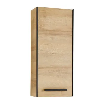Dulap de baie in culoare naturala suspendat cu aspect de lemn de stejar 70x30 cm Quickset 395 - Pelipal 1e62 imagine