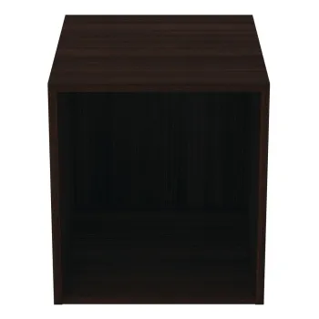 Dulap de baie maro inchis scund/suspendat cu aspect de lemn de stejar 40x44 cm i.Life B - Ideal Standard 4d29 imagine