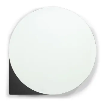 Dulap de baie negru suspendat/cu oglinda din metal 55x55 cm Sonnet - Spinder Design 7e88 imagine