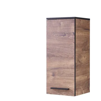 Dulap de baie suspendat cu aspect de lemn de stejar 30x72 cm Set 374 - Pelipal db98 imagine