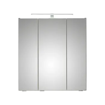 Dulap de baie suspendat gri cu oglinda 65x70 cm Set 357 - Pelipal 564e imagine