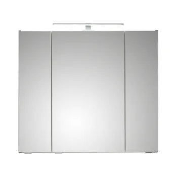 Dulap de baie suspendat gri cu oglinda 80x70 cm Set 357 - Pelipal 1722 imagine