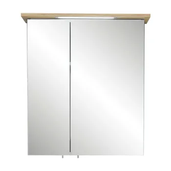 Dulap de baie suspendat verde cu oglinda 60x72 cm Set 923 - Pelipal e1dd imagine